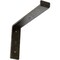 Ekena Millwork Steel Truss Shelf Bracket, Antiqued Warm Silver 2"W x 12"D x 7 3/4"H BKTM02X12X07TSAWS - alternate 1